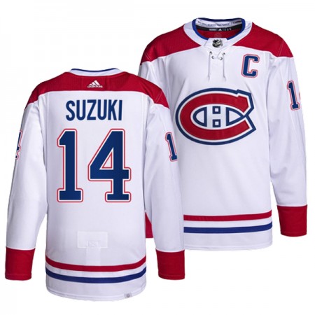 Dresovi Montreal Canadiens Nick Suzuki 14 Adidas Bijela Authentic - Muške